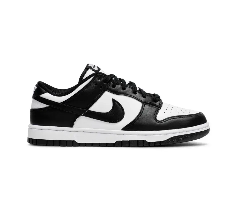 Dunk Low Retro Black White (2021) фото