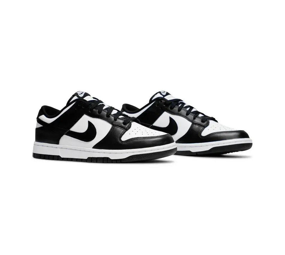 Dunk Low Retro Black White (2021) фото