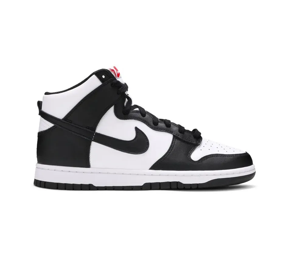 Высокие кроссовки Nike Dunk High Black White (Чёрный) Унисекс
