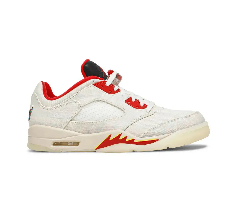 Низкие кроссовки Air Jordan 5 Cinese New Year (Белый) Унисекс