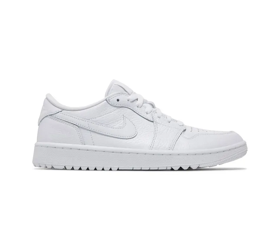 Air Jordan 1 Low Golf Triple White фото
