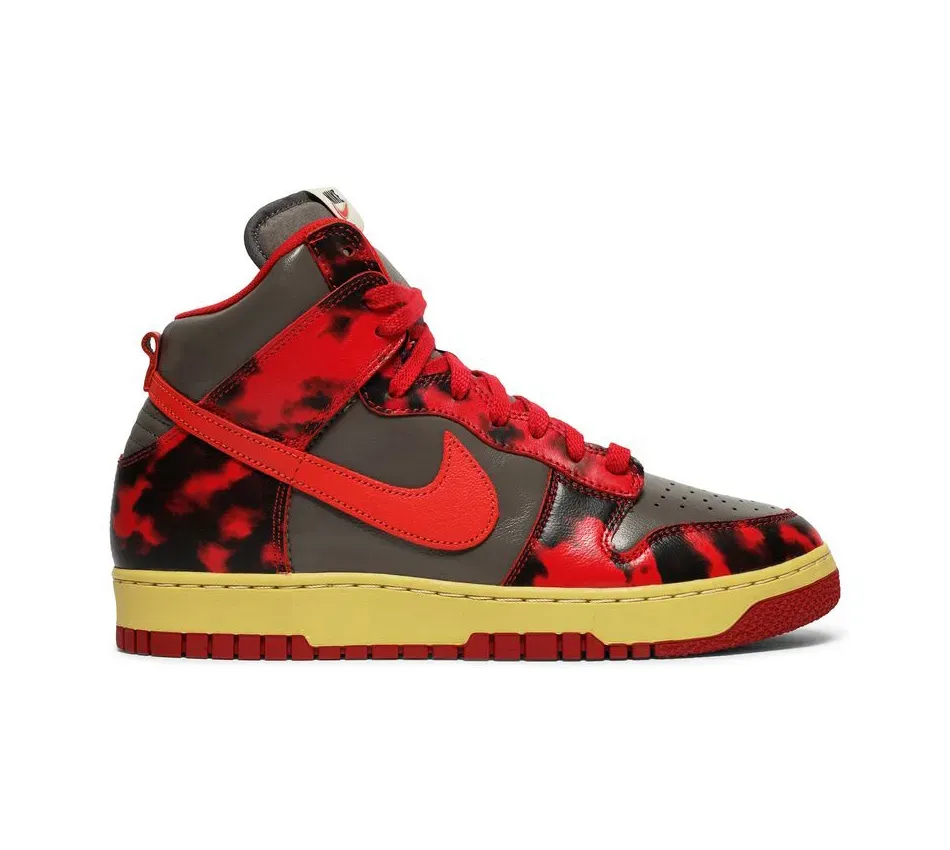 Высокие кроссовки Nike Dunk High 1985 Acid Wash (Красный) Унисекс