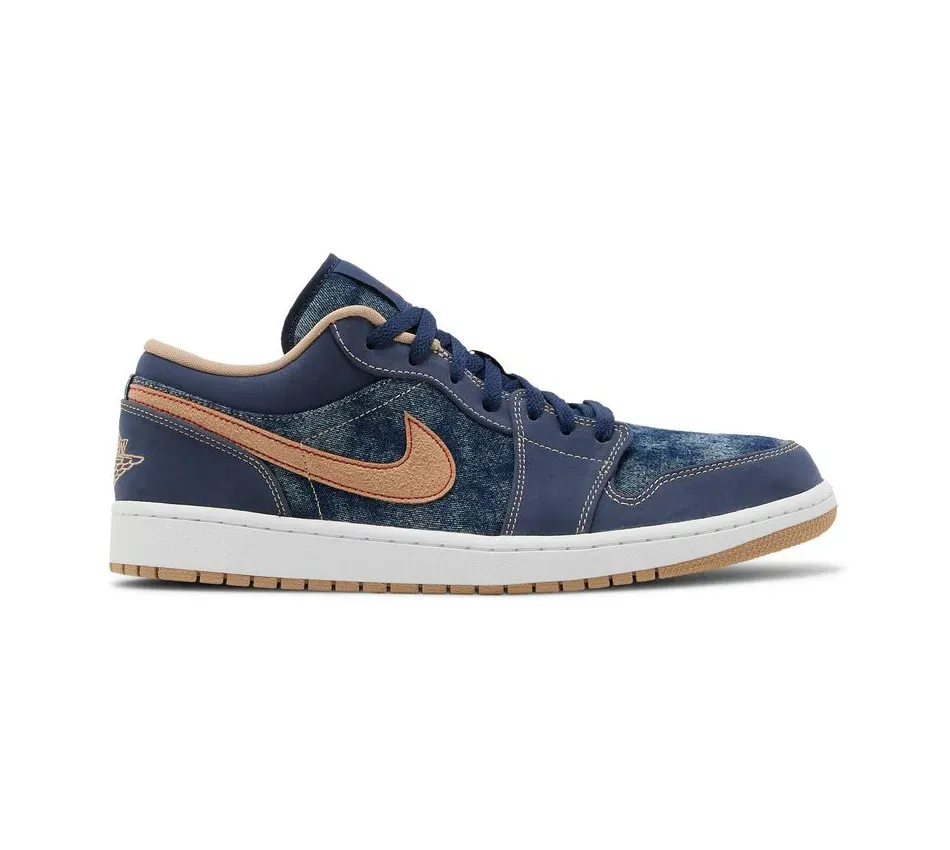 Низкие кроссовки Air Jordan Air Jordan 1 Low SE Denim (Синий) Унисекс