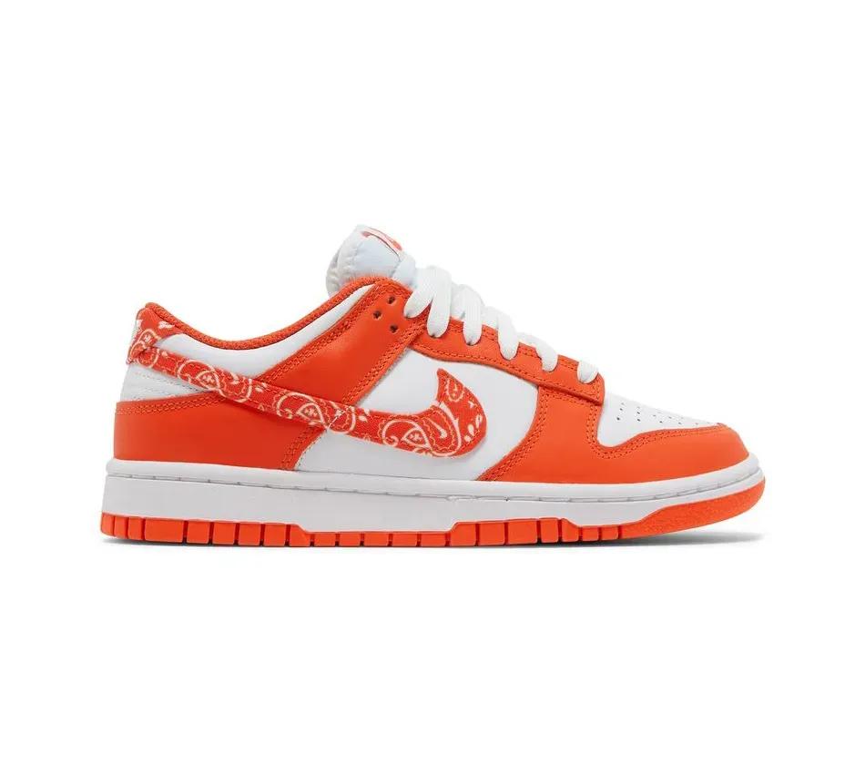 Низкие кроссовки Nike Dunk Low Wmns Orange Paisley (Оранжевый) Унисекс