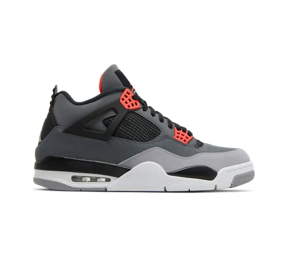 Высокие кроссовки Air Jordan 4 Infrared (Серый) Унисекс