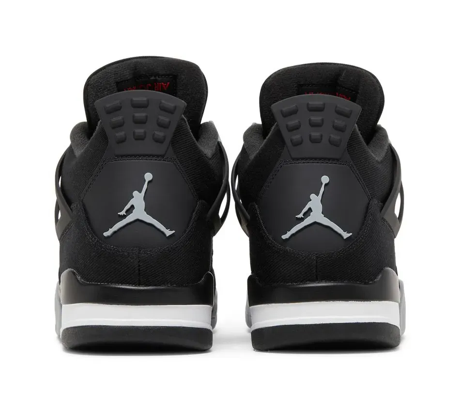 Air Jordan 4 Black Canvas фото