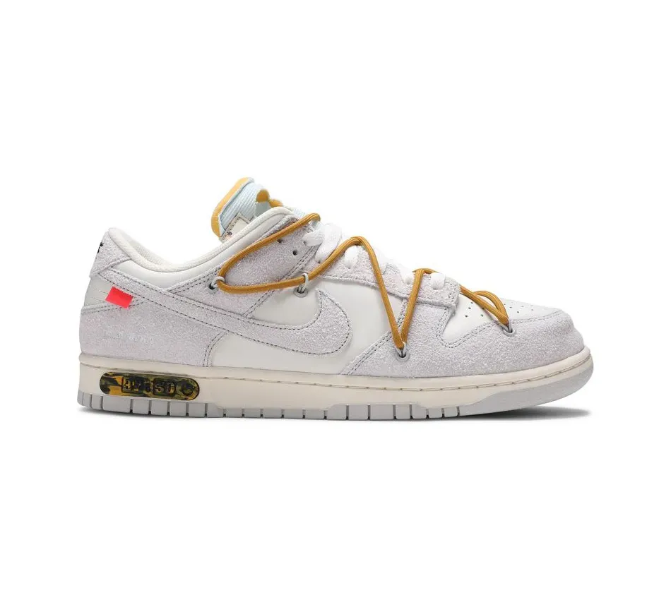 Кроссовки Nike Off White X Dunk Low Lot 37 Of 50 (Серый) Унисекс