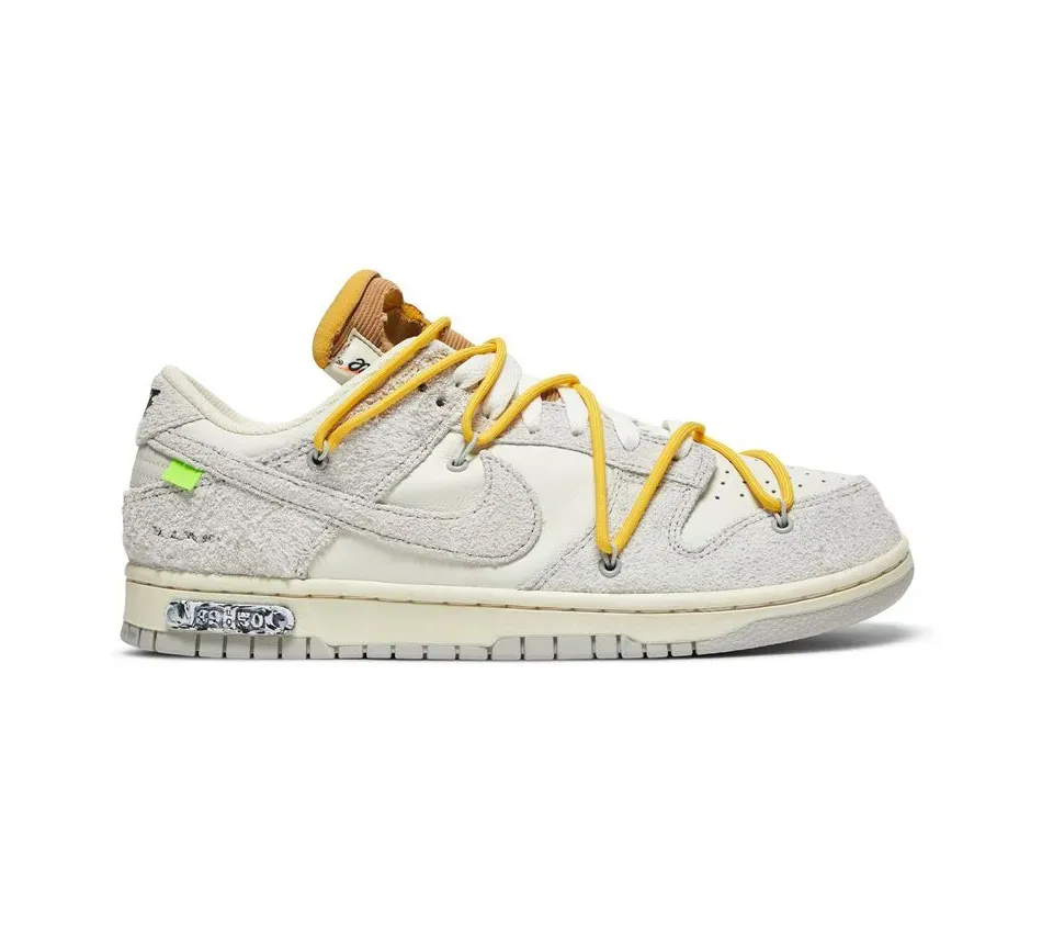 "Кроссовки Nike Off White X Dunk Low Lot 39 Of 50 (Серый) Унисекс"