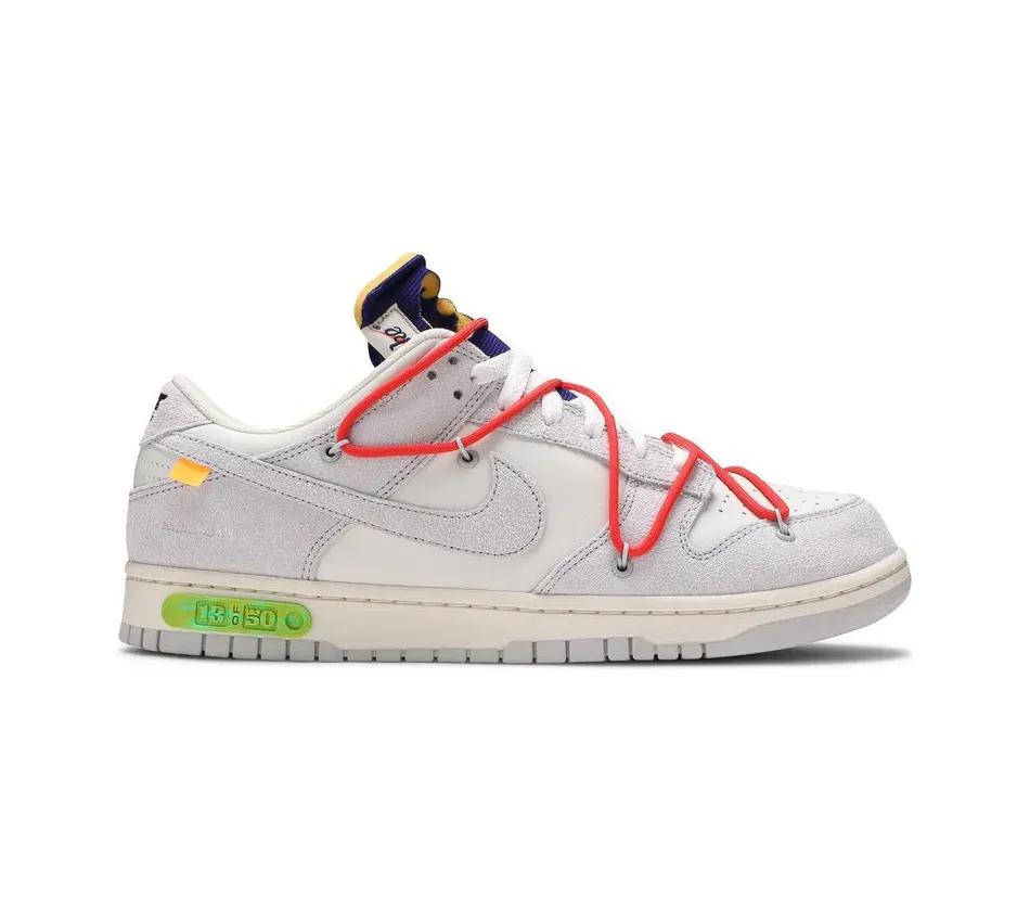 Кроссовки Nike Off White X Dunk Low Lot 13 Of 50 (Серый) Унисекс