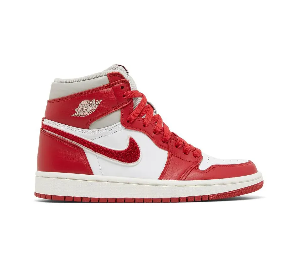 Высокие кроссовки Air Jordan 1 High Newstalgia Chenille (Красный) Унисекс