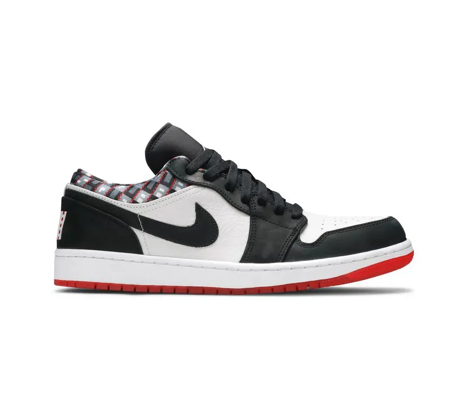 Низкие кроссовки Air Jordan 1 Low Quai 54 (2021) (Чёрный) Унисекс