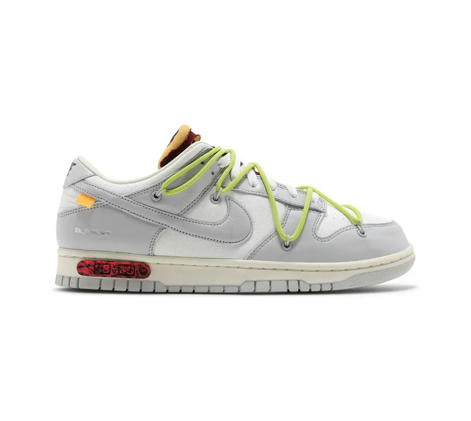 Кроссовки Nike Off White X Dunk Low Lot 08 Of 50 (Серый) Унисекс