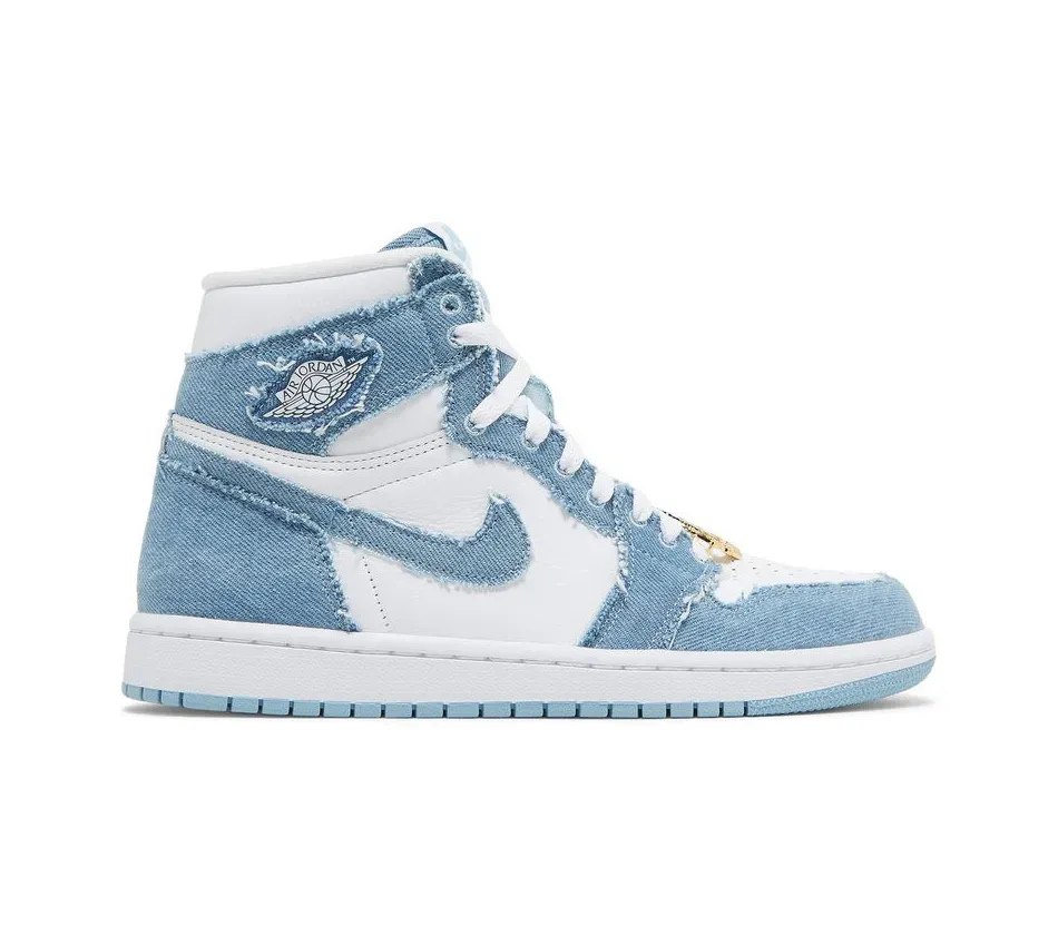 Высокие кроссовки Air Jordan 1 High OG Denim (Голубой, Унисекс)