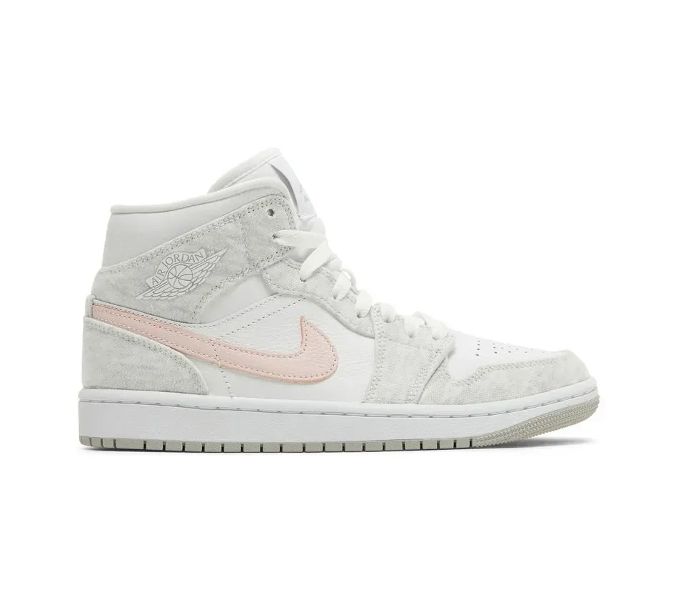 Высокие кроссовки Air Jordan Air Jordan 1 Mid SE Light Iron Ore (Белый) Унисекс