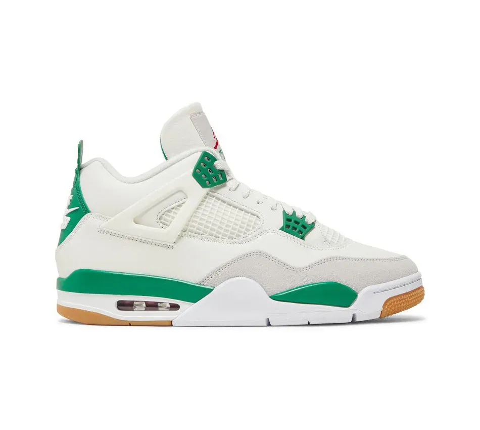 Высокие кроссовки Air Jordan 4 Nike SB x Pine Green (Белый) Мужской