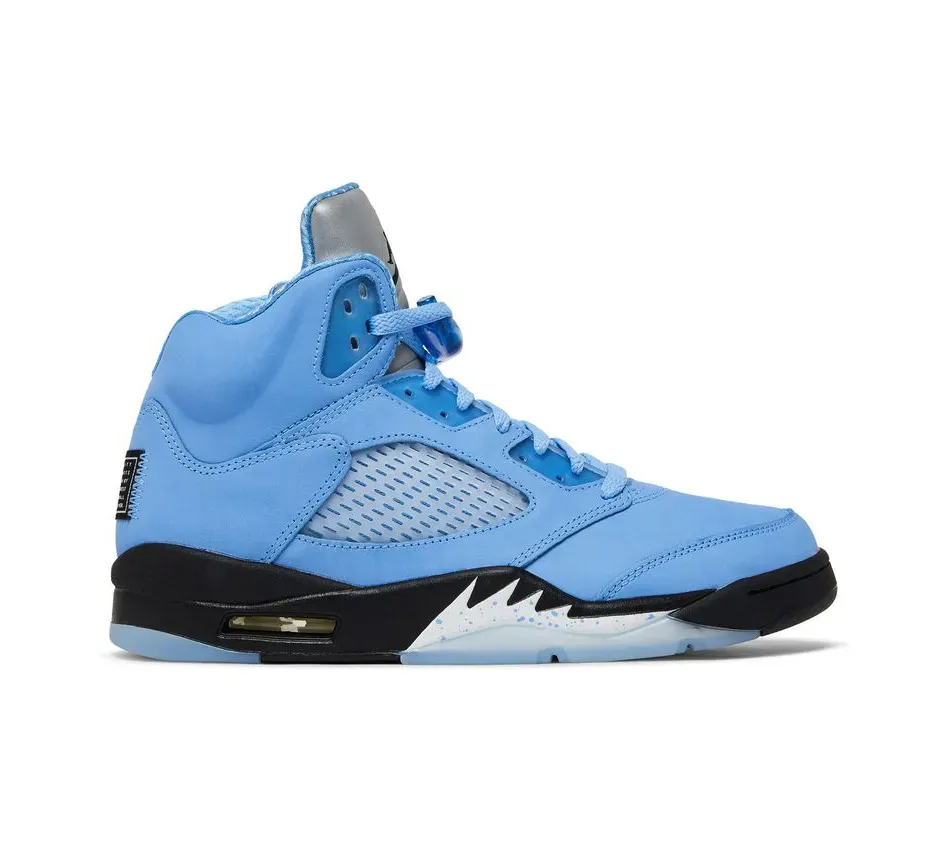 Высокие кроссовки Air Jordan 5 Retro UNC (Голубой) Мужской
