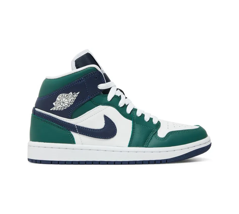 Высокие кроссовки Air Jordan Air Jordan 1 Mid Noble Green (Зелёный) Унисекс