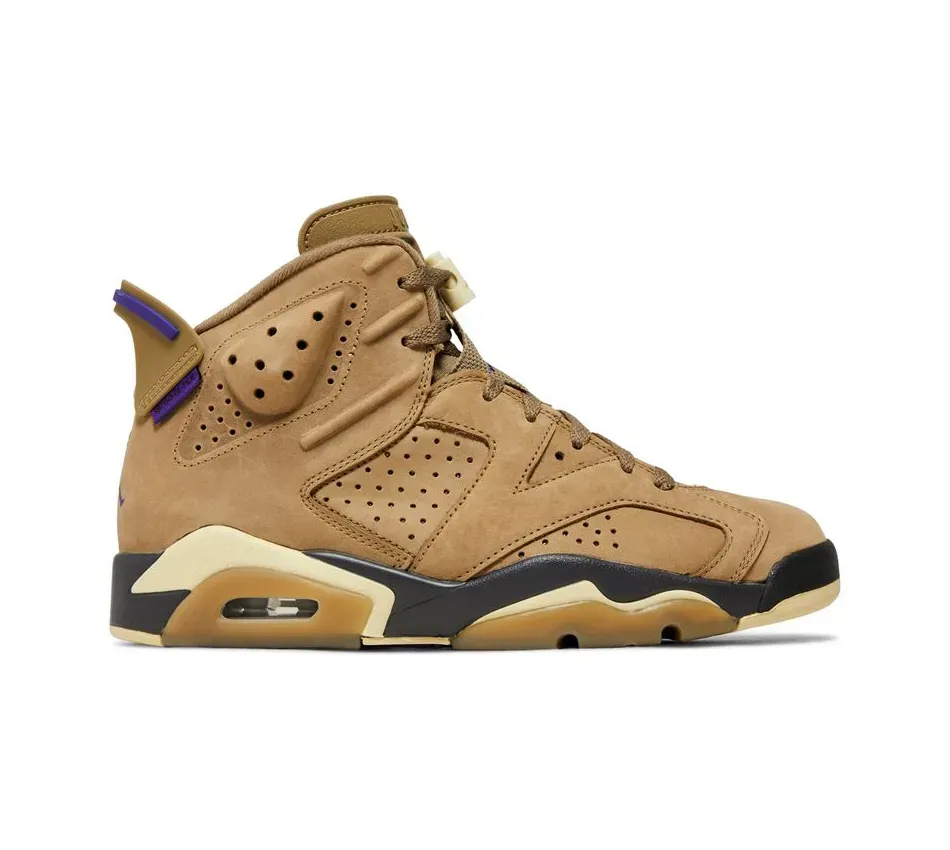 Кроссовки Air Jordan 6 Retro Gore-Tex Brown Kelp (Коричневый) Мужской