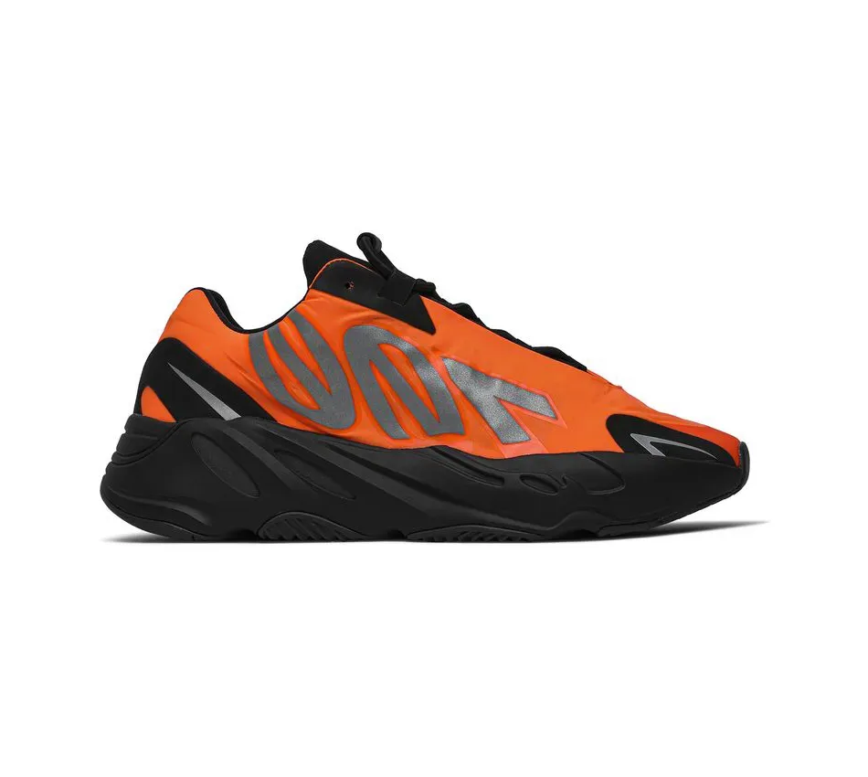 Низкие кроссовки Adidas Yeezy Boost 700 MNVN Orange Black (2020) (Оранжевый) Унисекс