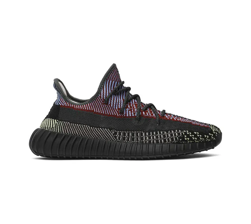 Низкие кроссовки Adidas Yeezy Boost 350 V2 Yecheil (Non-Reflective) (2019) (Чёрный) Мужской