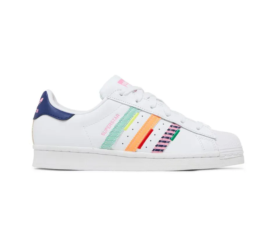 Низкие кроссовки Adidas Superstar Wmns Superstar Multi Jagged Stripes (Белый) Мужской