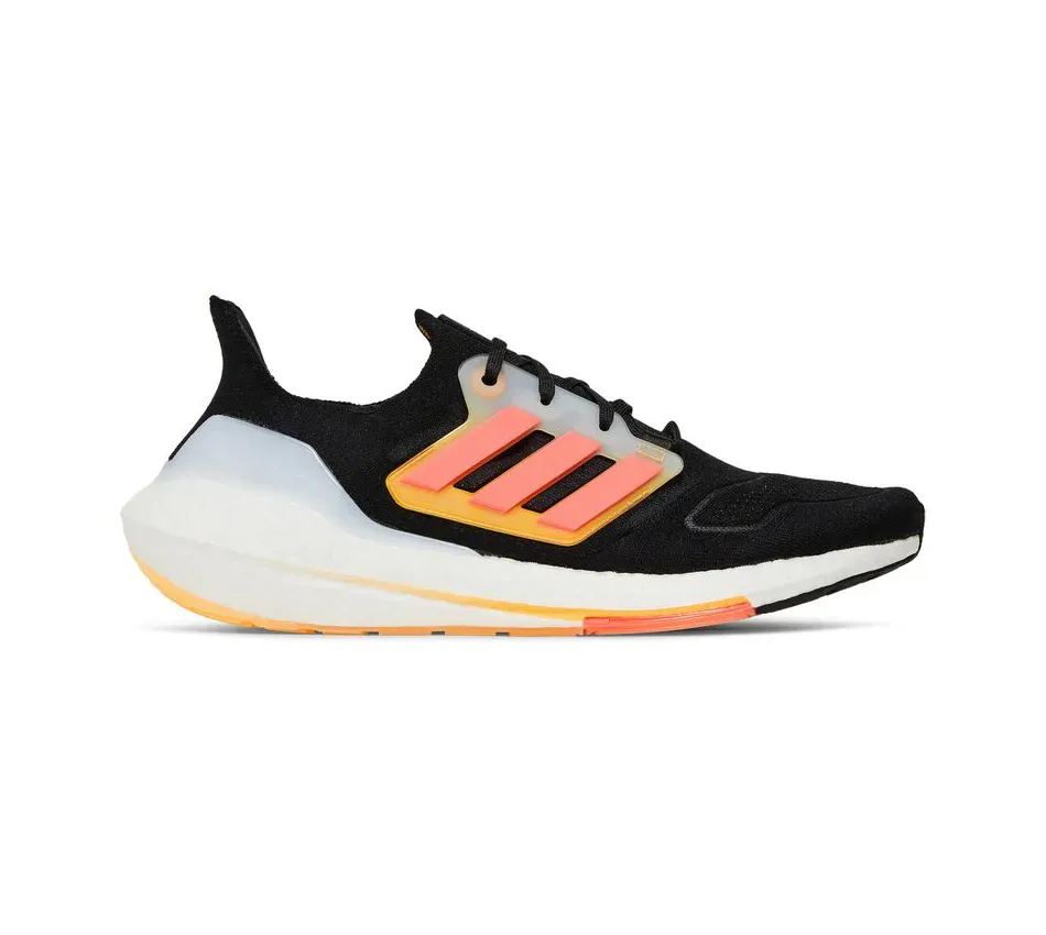 Низкие кроссовки Adidas Ultra Boost Ultraboost 22 Black Flash Orange (Чёрный) Унисекс