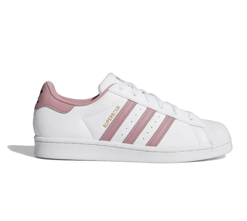Низкие кроссовки Adidas Superstar Wmns Superstar White Magic Mauve (Белый) Женский