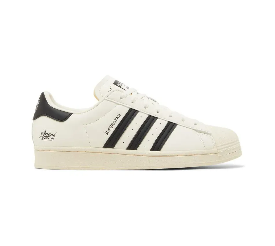 Низкие кроссовки Adidas Superstar Andre Saraiva X Superstar Chalk White Black (Белый) Мужской
