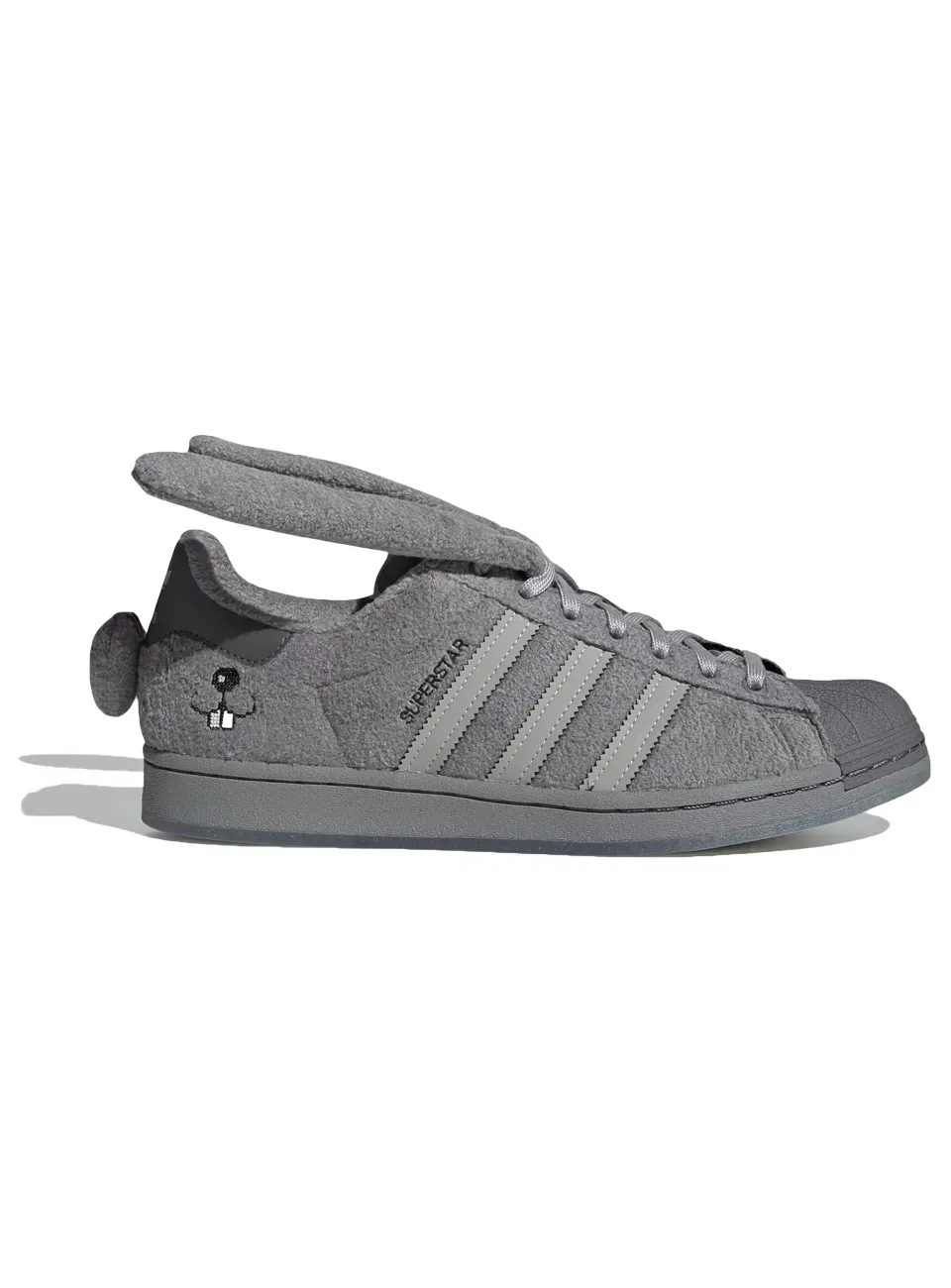 Низкие кроссовки Adidas Superstar Melting Sadness Grey Bunny (Серый) Унисекс