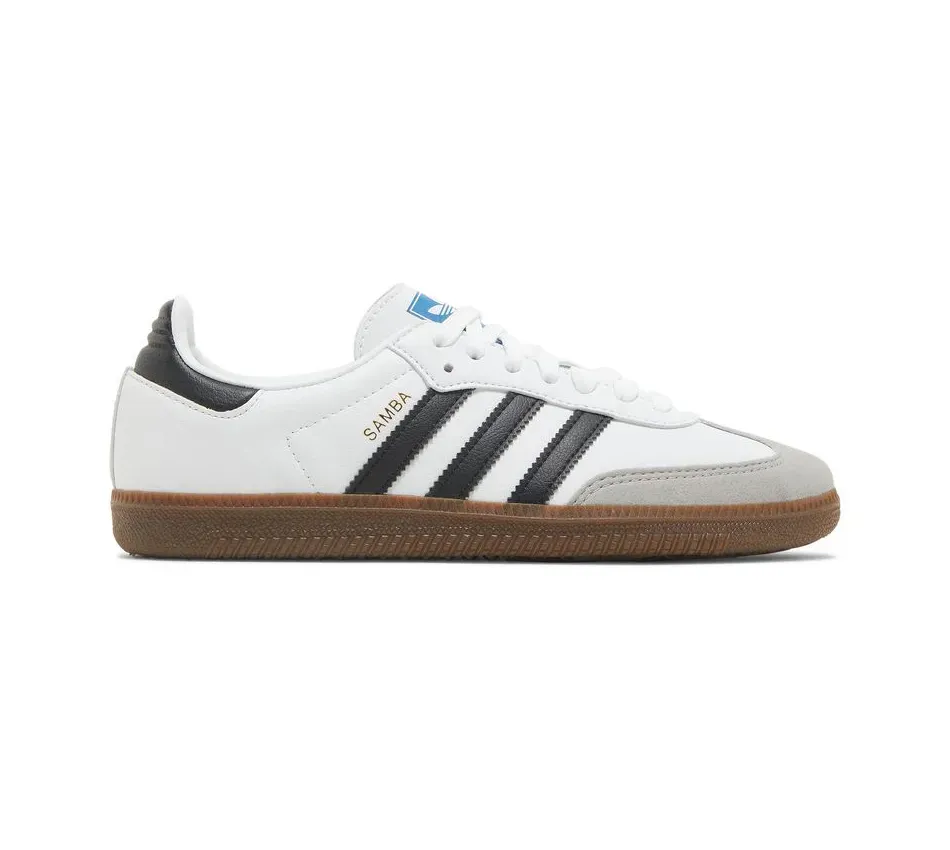 Низкие кроссовки Adidas Samba Vegan White Gum (Белый) Унисекс