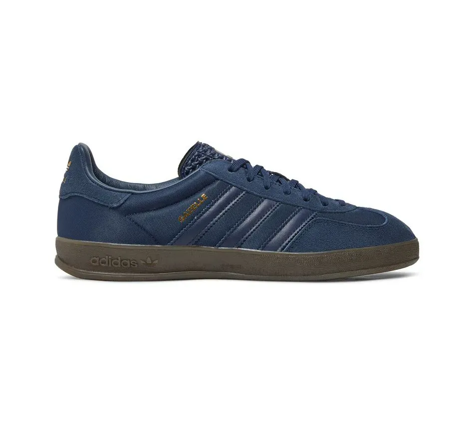 Низкие кроссовки Adidas Gazelle Indoor Collegiate Navy Gum (Синий) Мужской