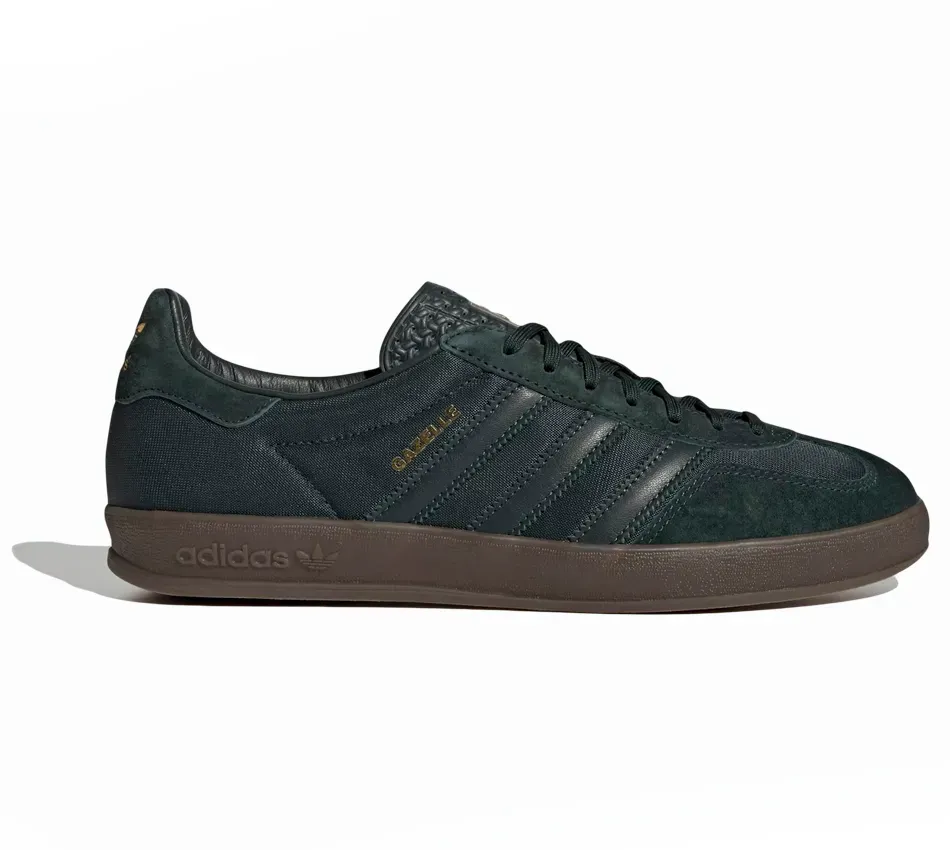 Низкие кроссовки Adidas Gazelle Indoor Shadow Green Gum (Зелёный) Мужской
