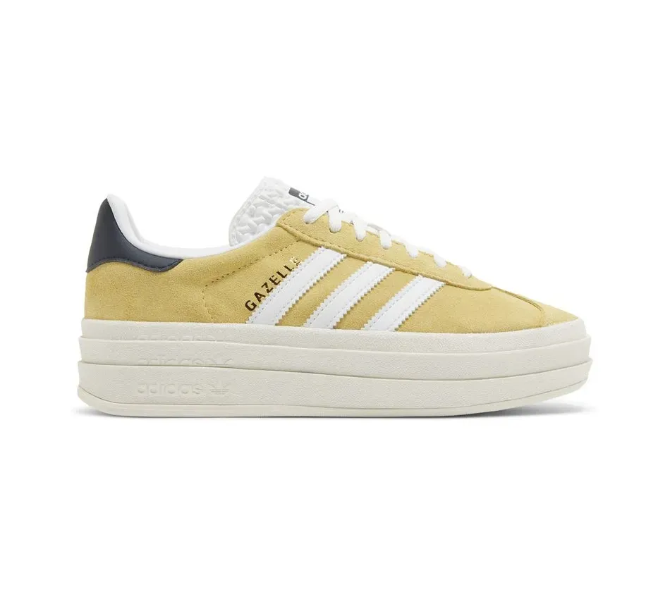 Низкие кроссовки Adidas Gazelle Bold Almost Yellow (Желтый) Женский