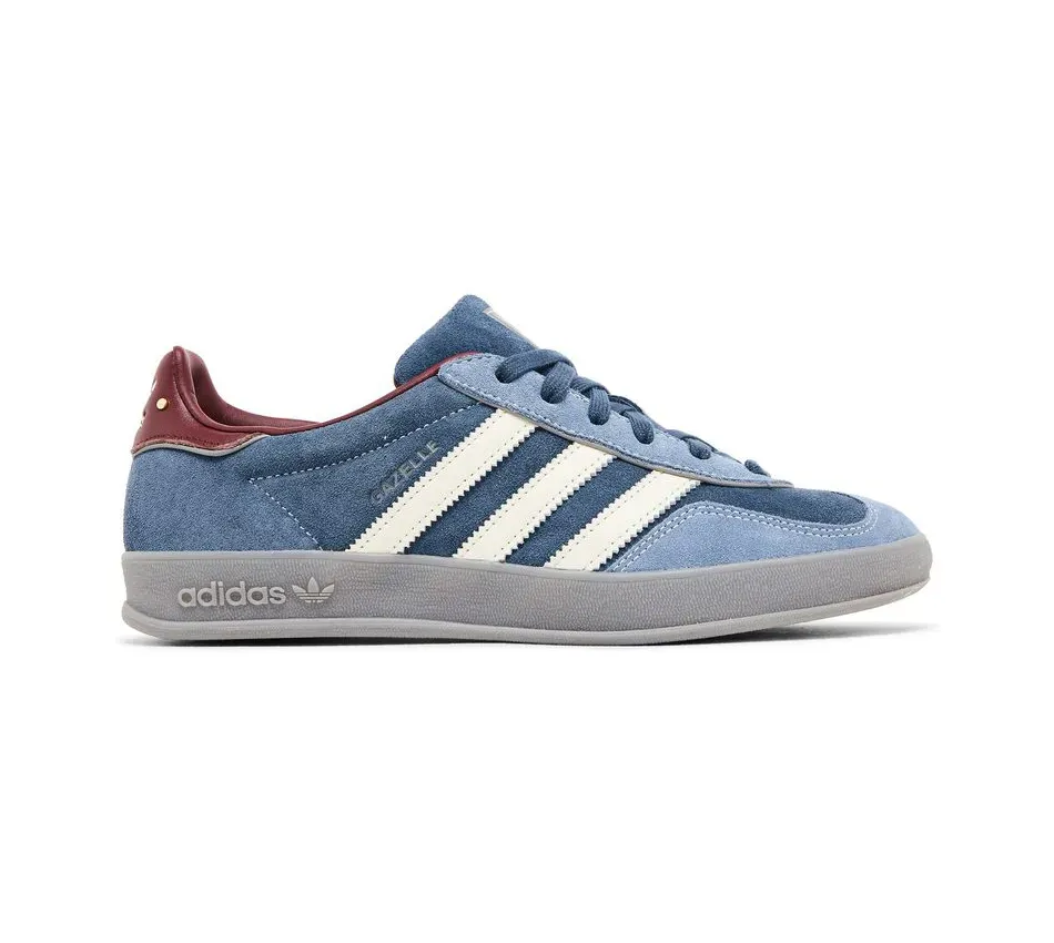 Кроссовки Adidas Gazelle Indoor Crew Navy Burgundy (Синий) Унисекс
