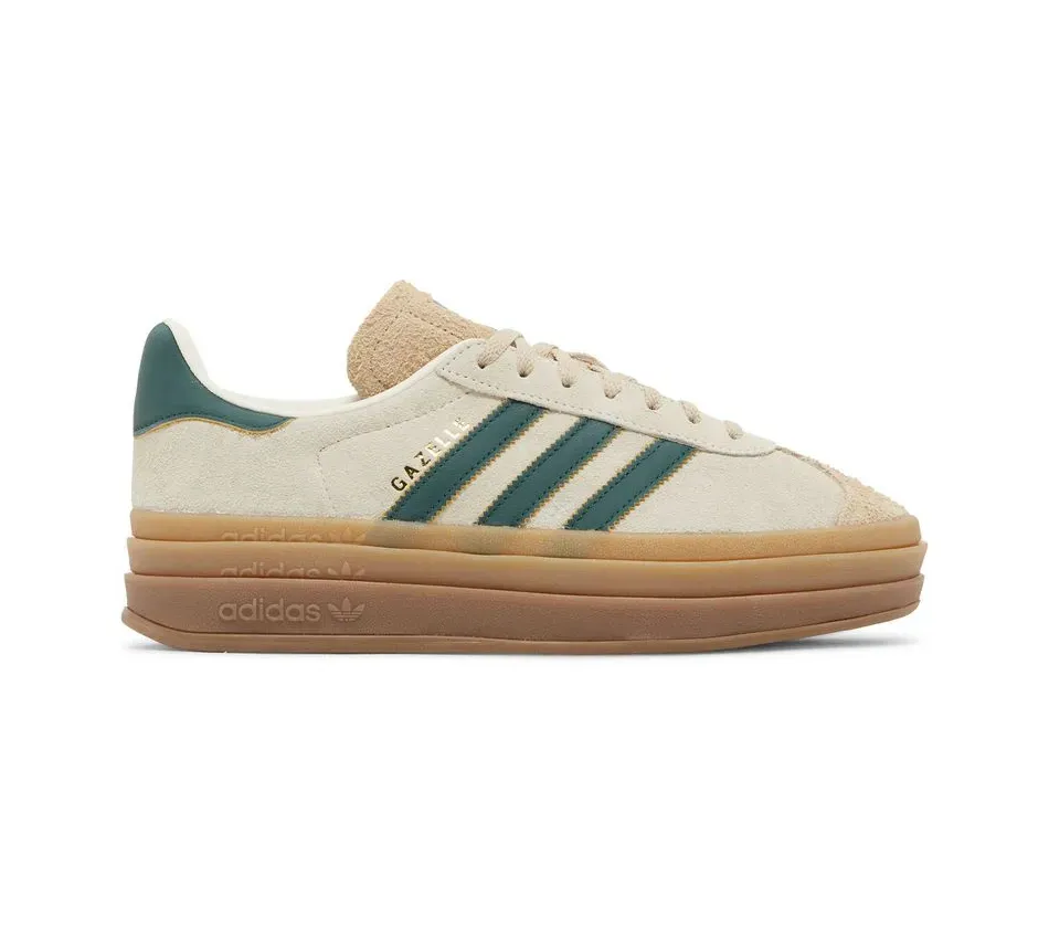 Кроссовки Adidas Gazelle Bold Cream 'Collegiate Green' (Женский)