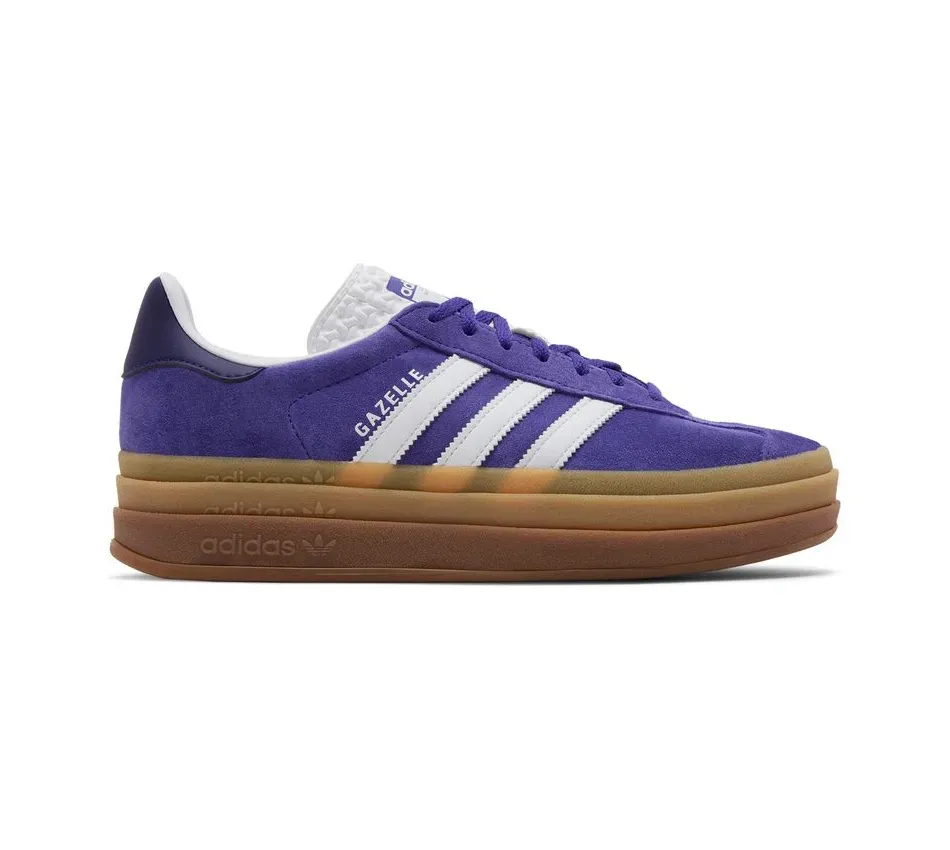 Кроссовки Adidas Gazelle Bold Energy Ink Gum (Синий) Женские