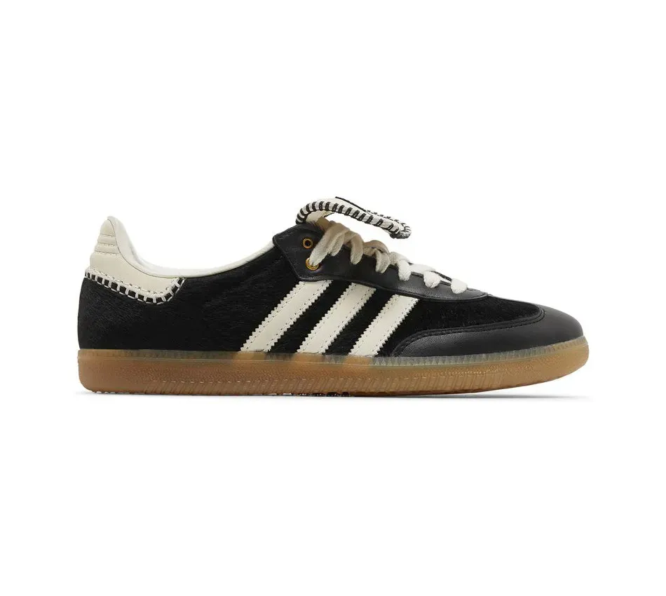 Низкие кроссовки Adidas Samba Wales Bonner x Samba Pony 'Black' (Унисекс)