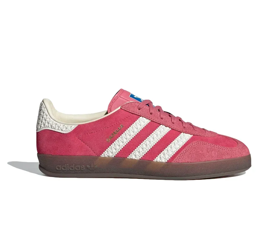Низкие кроссовки Adidas Gazelle Indoor Pink Cloud White (Розовый) Унисекс