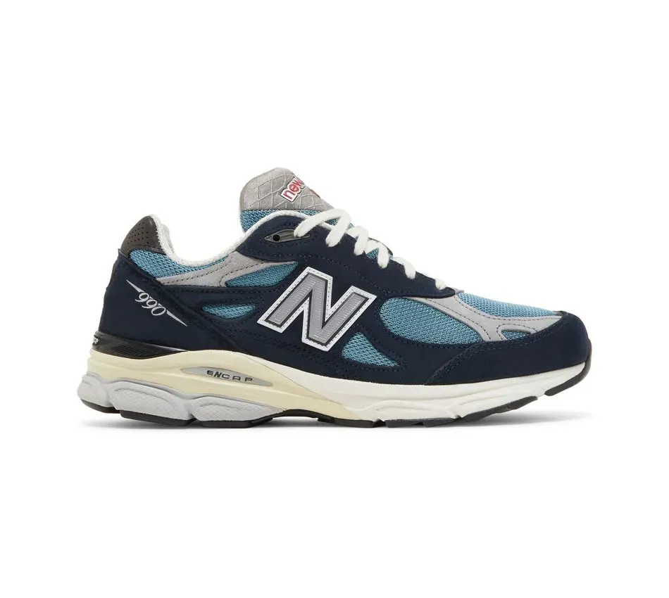 Кроссовки New Balance 990V3 MiUSA Teddy Santis Navy Castlerock (Синий) Унисекс