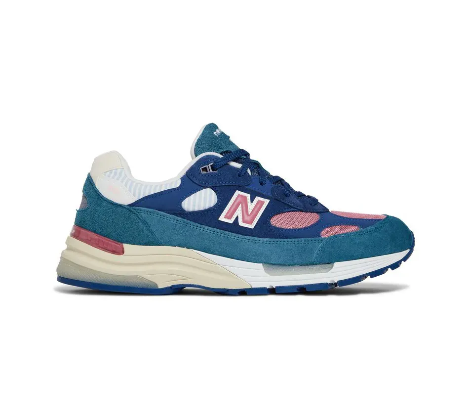 Кроссовки New Balance 992 Blue Teal Rose (Синий) Унисекс
