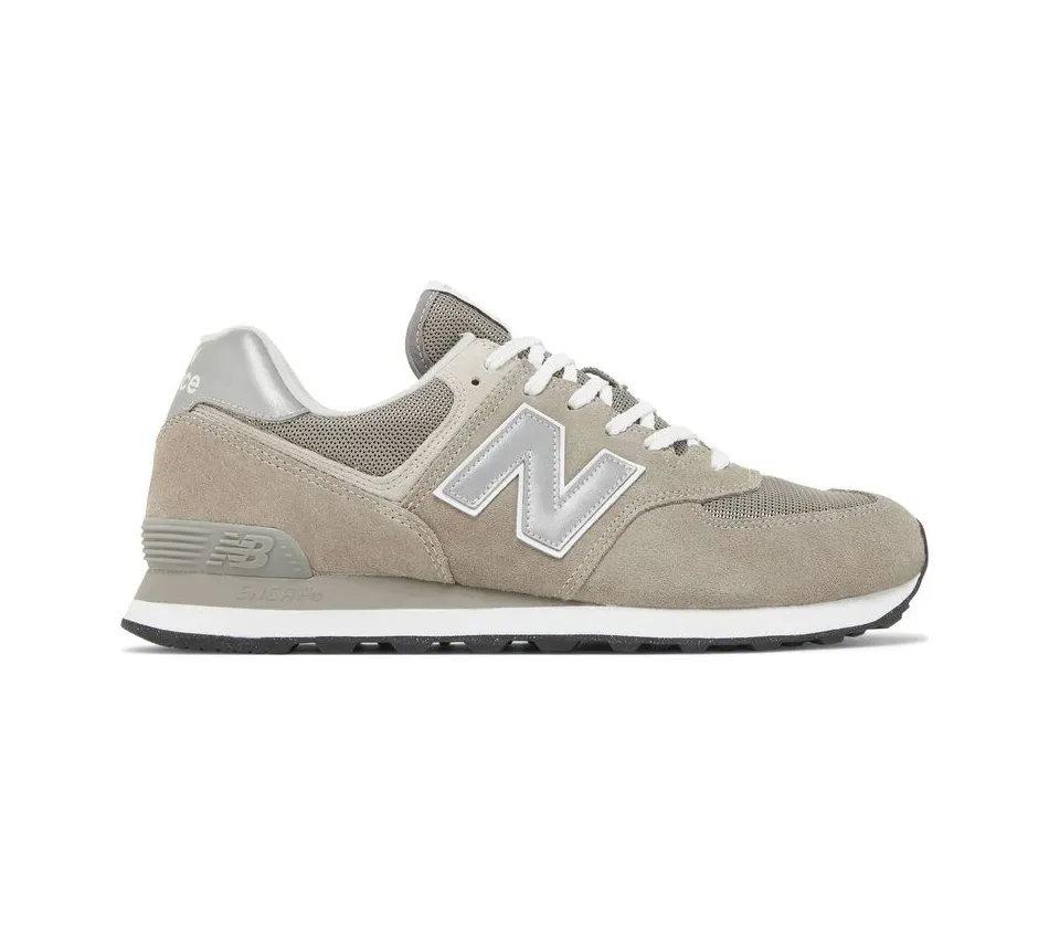 Кроссовки New Balance 574 Grey White (Желтовато-коричневый) Унисекс