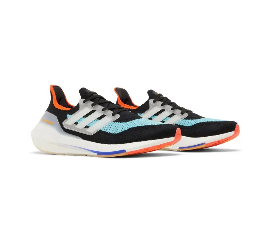 Ultra Boost 21 Black Pulse Aqua фото