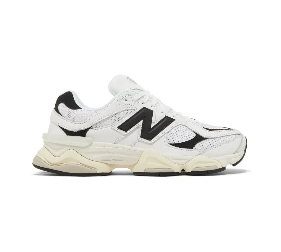 Низкие кроссовки New Balance 9060 Sea Salt White Black (Белый) Унисекс