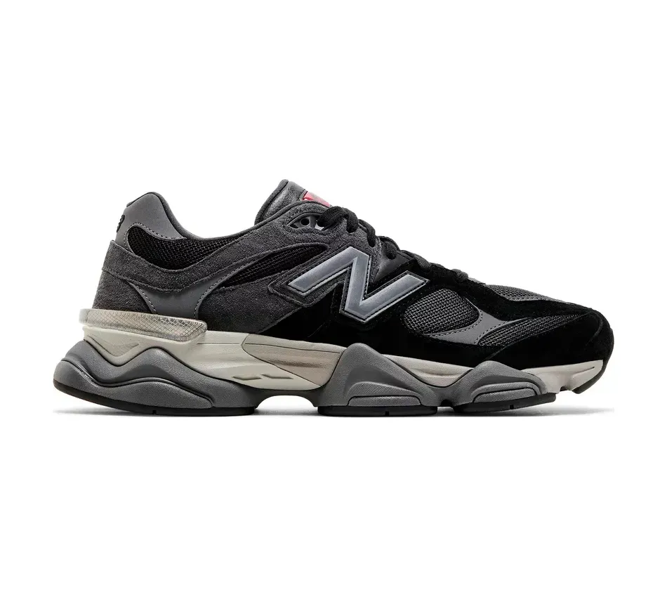 Низкие кроссовки New Balance 9060 Black Castlerock (Чёрный) Унисекс