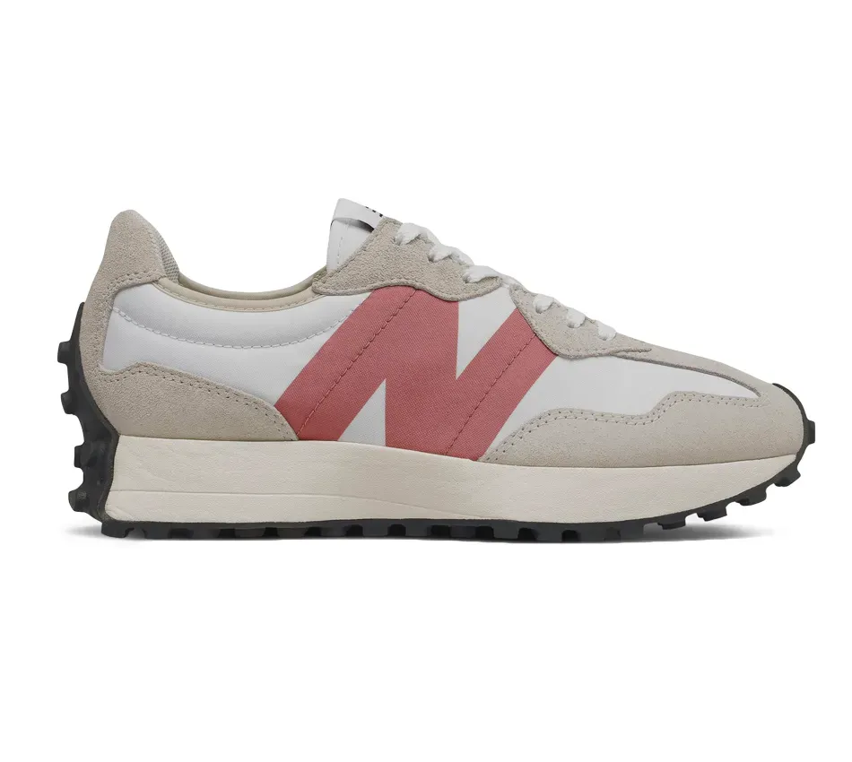 Низкие кроссовки New Balance 327 Light Grey Rose (Серый) Женские
